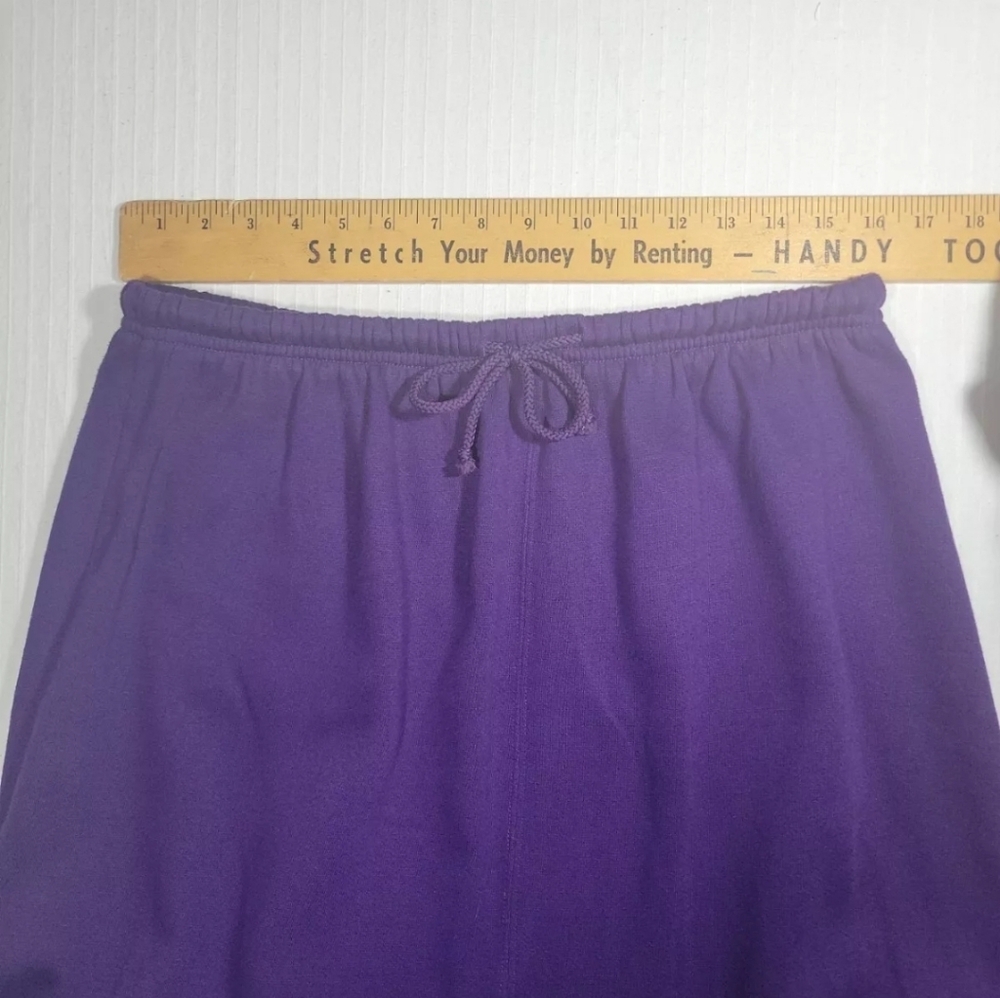 Cervelle Womens Elastic Waist Maxi Skirt Purple Size 1X - Picture 4 of 7